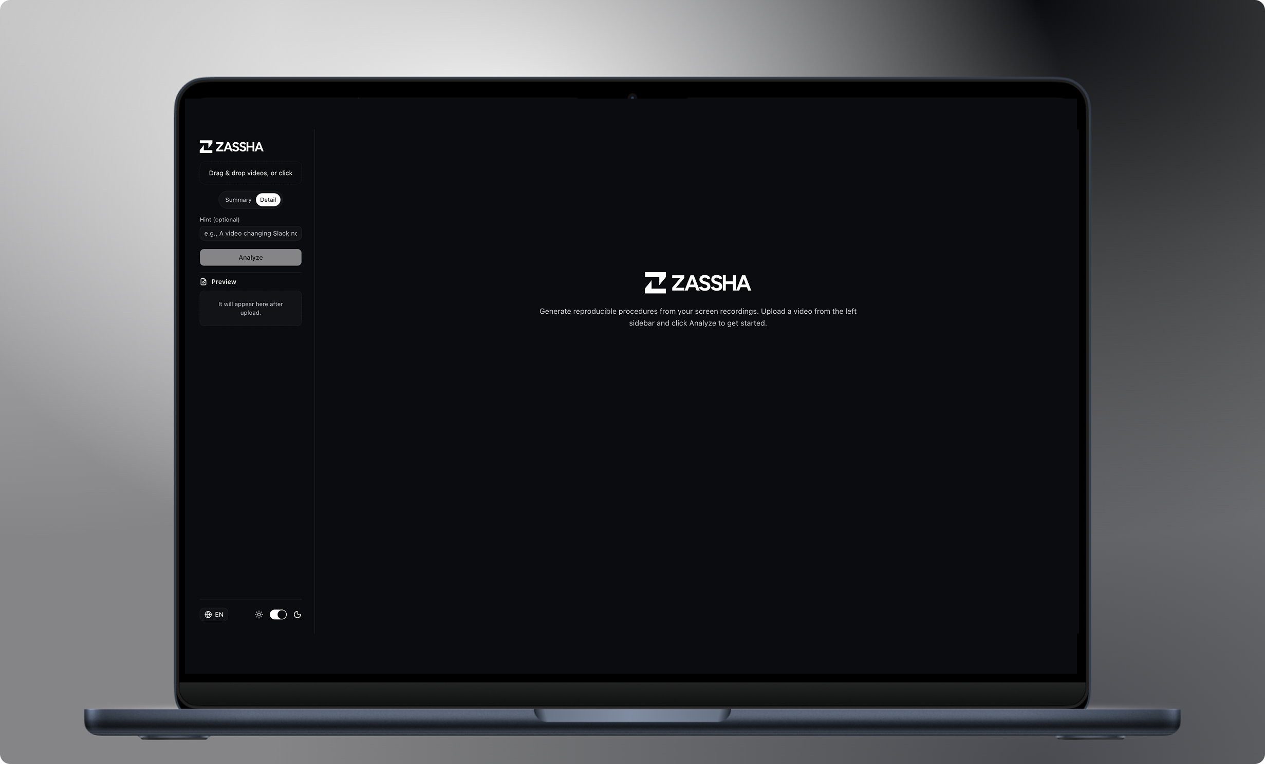 ZASSHA screenshot