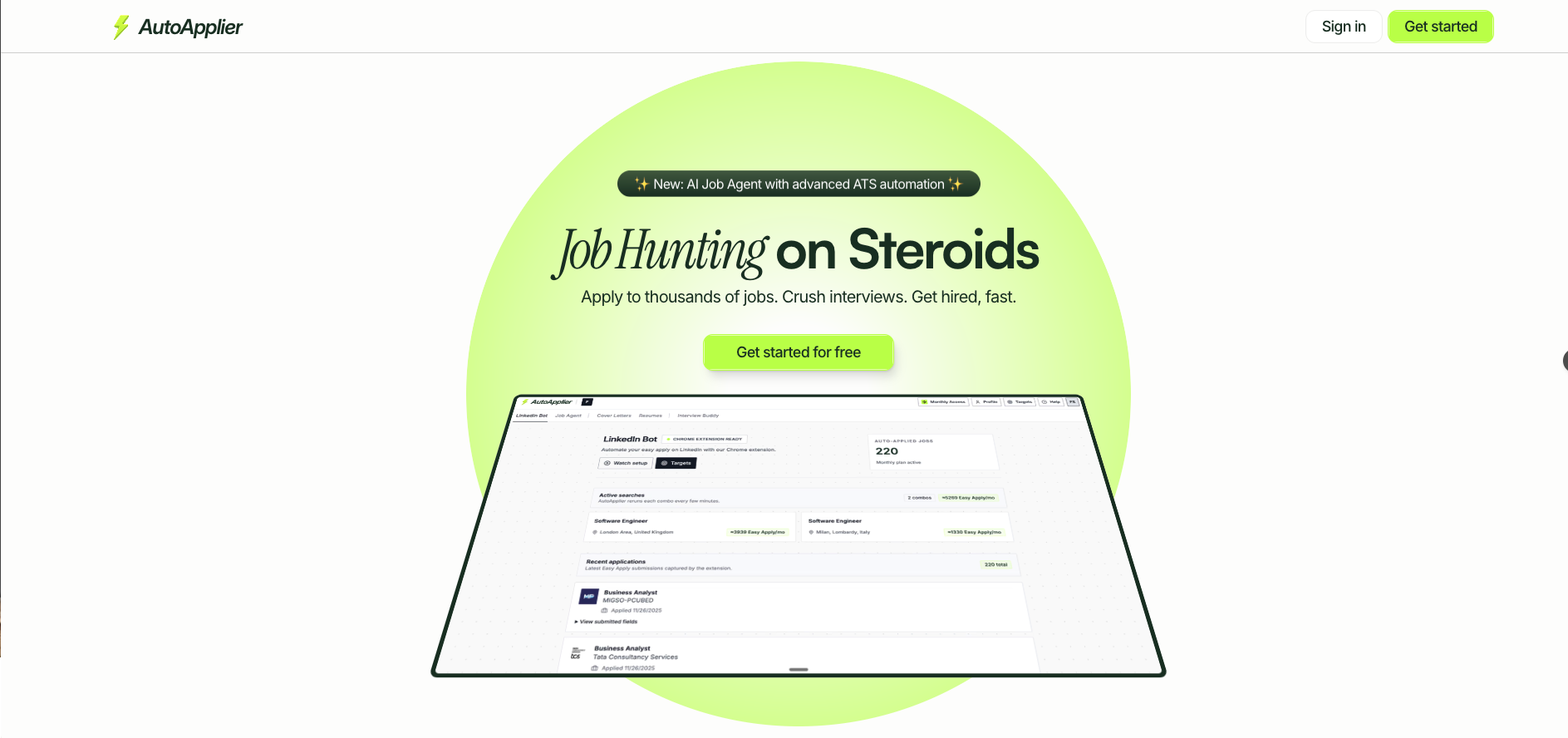 AutoApplier screenshot