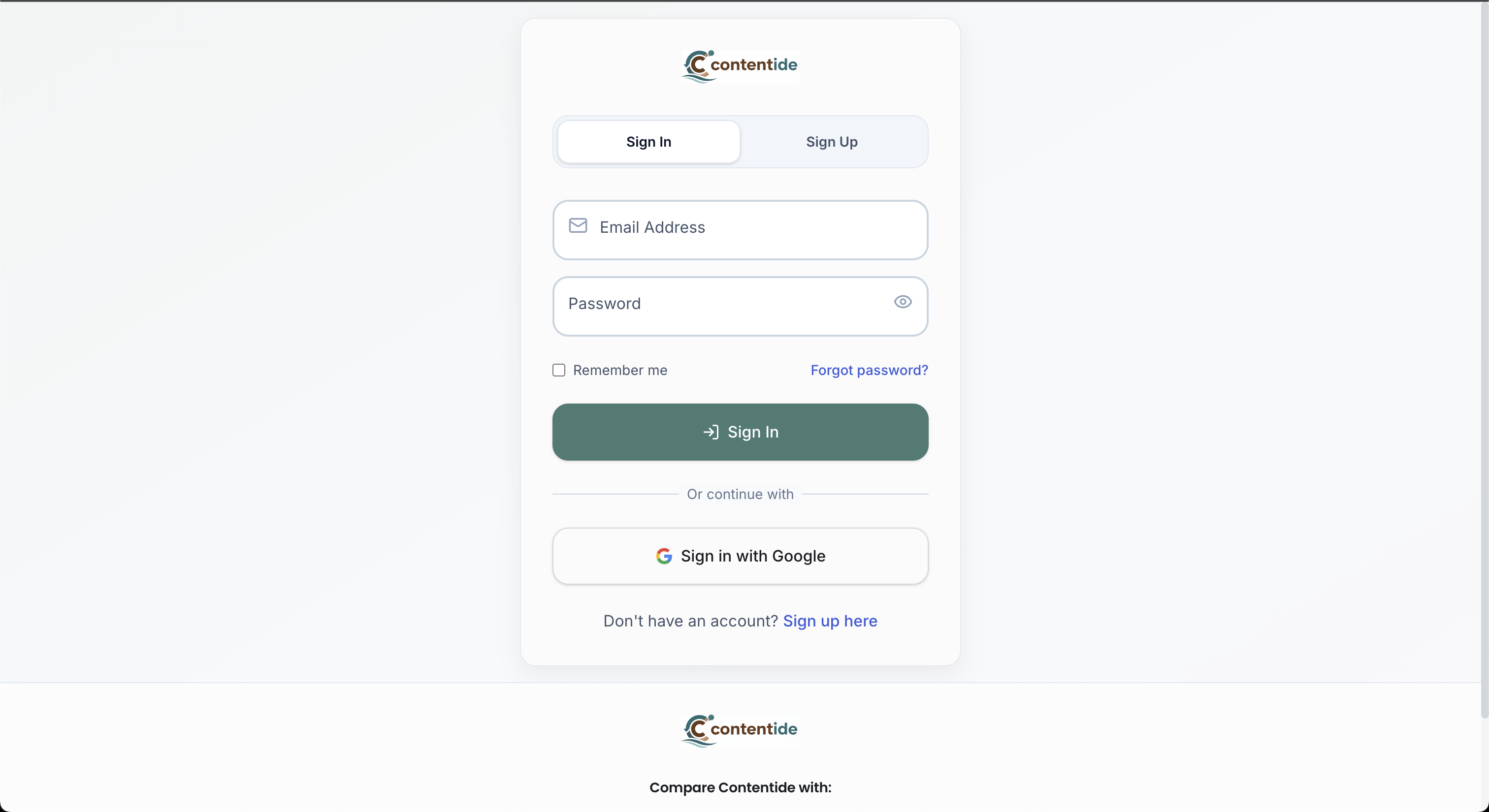 Contentide screenshot