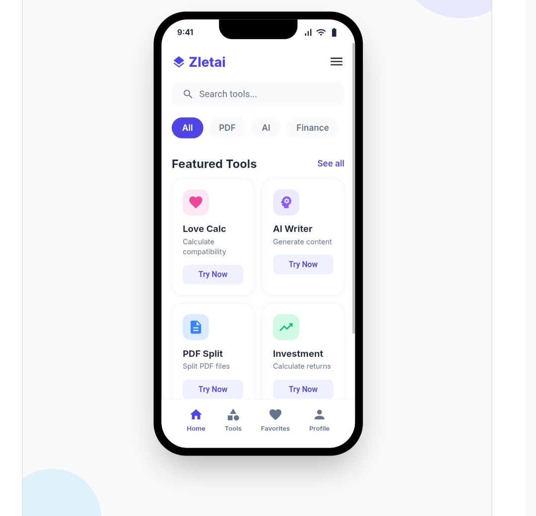 Zlet Ai screenshot