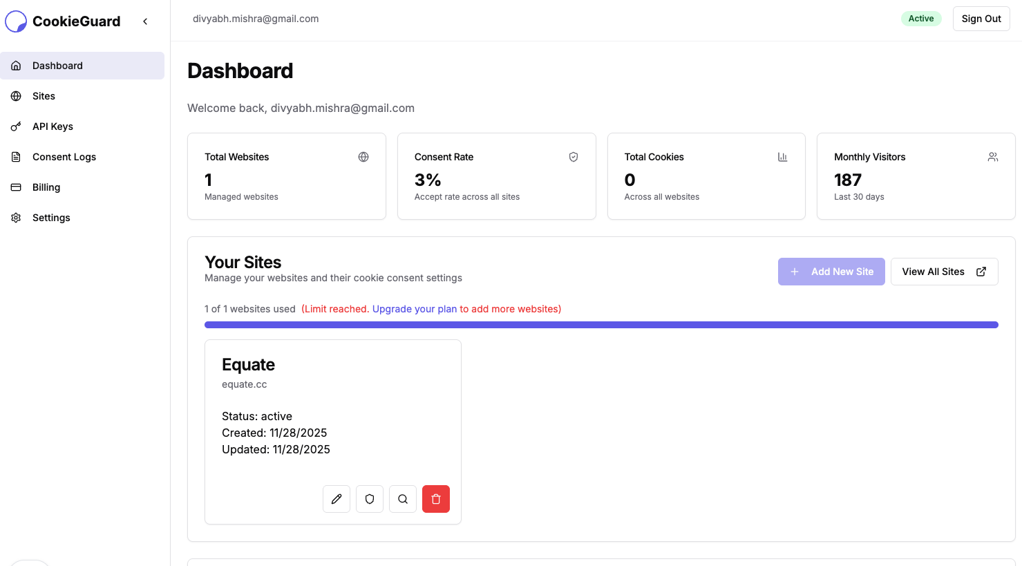 CookieGuard screenshot
