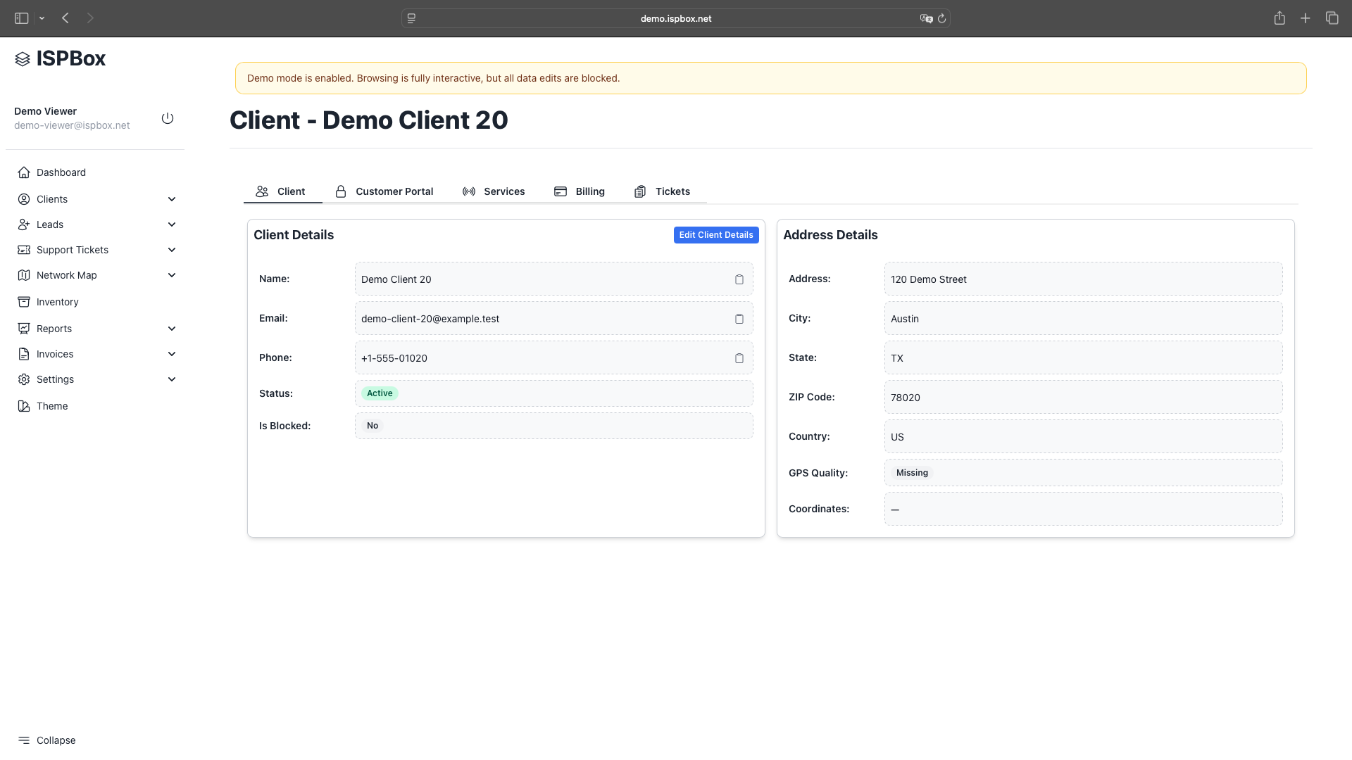 ISPBox.net screenshot