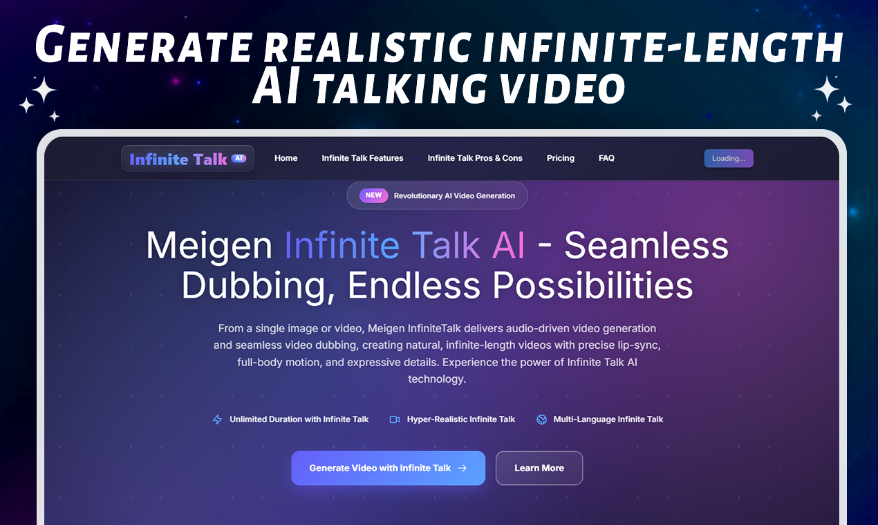 InfiniteTalk AI screenshot