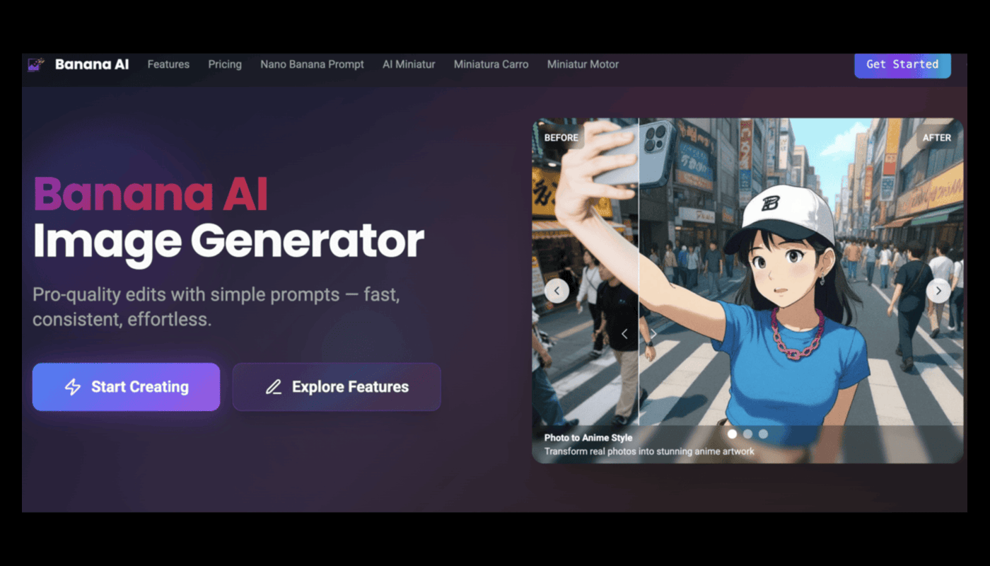 Banana AI Art screenshot