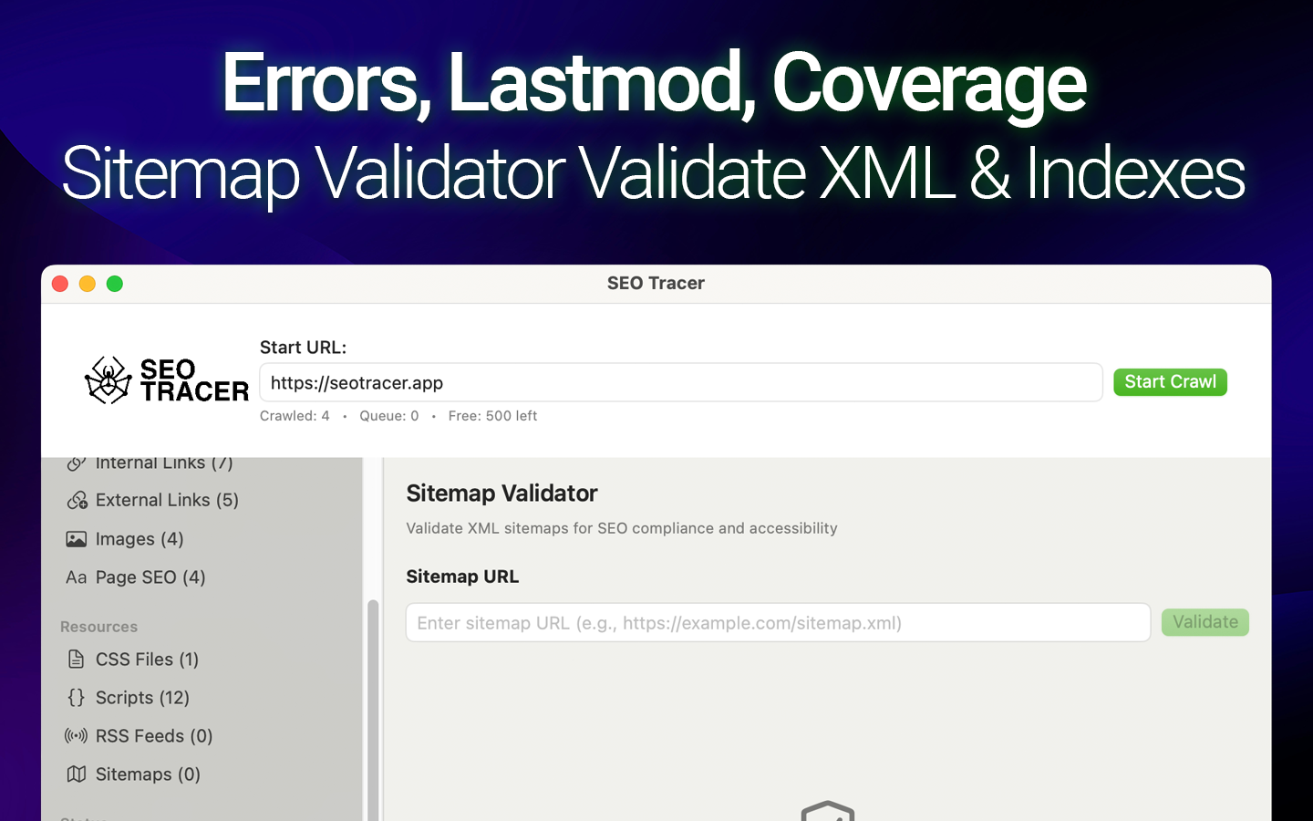 SEO Tracer screenshot