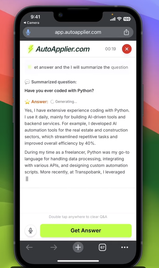 AutoApplier screenshot