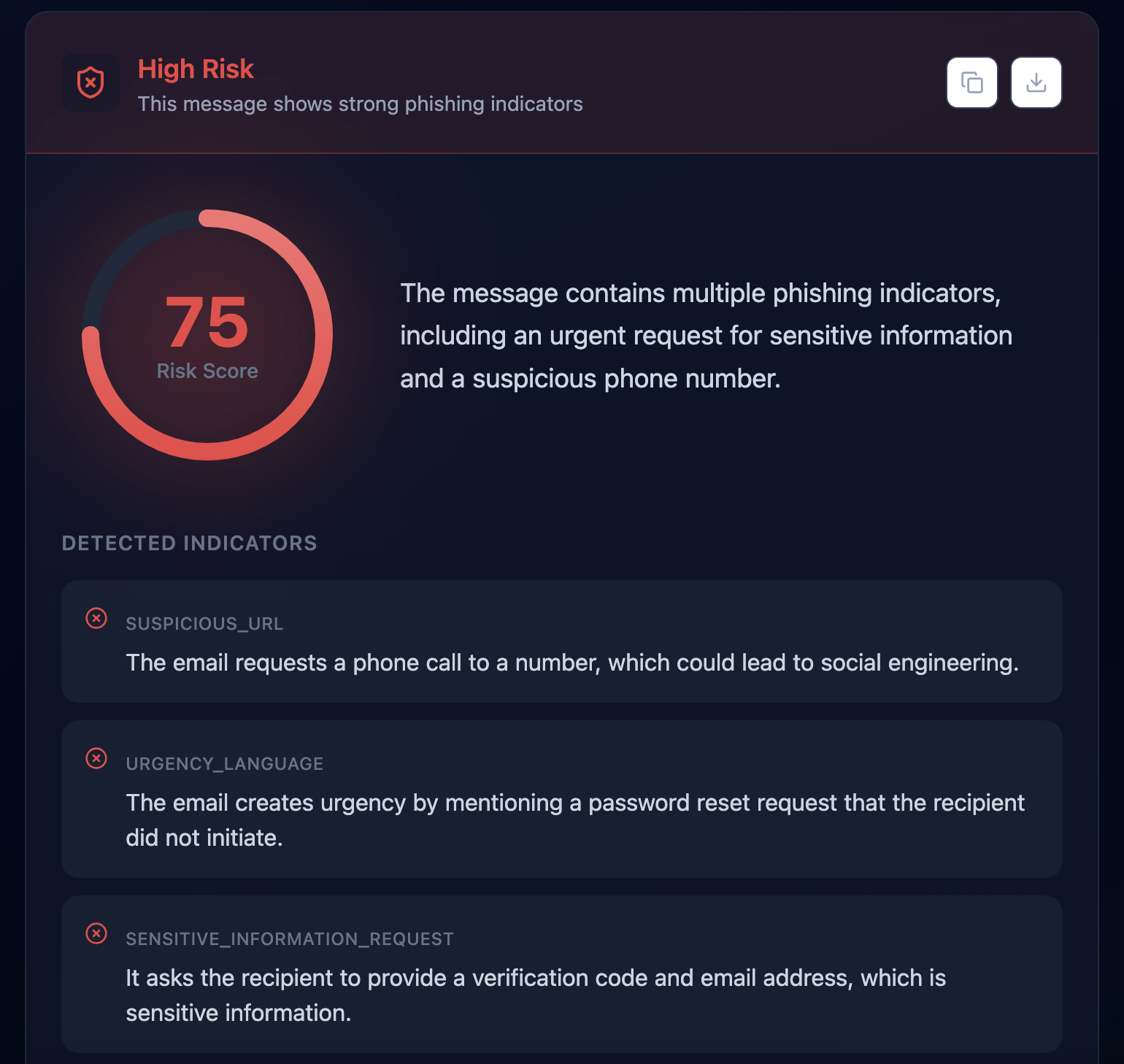 PhishGlass screenshot