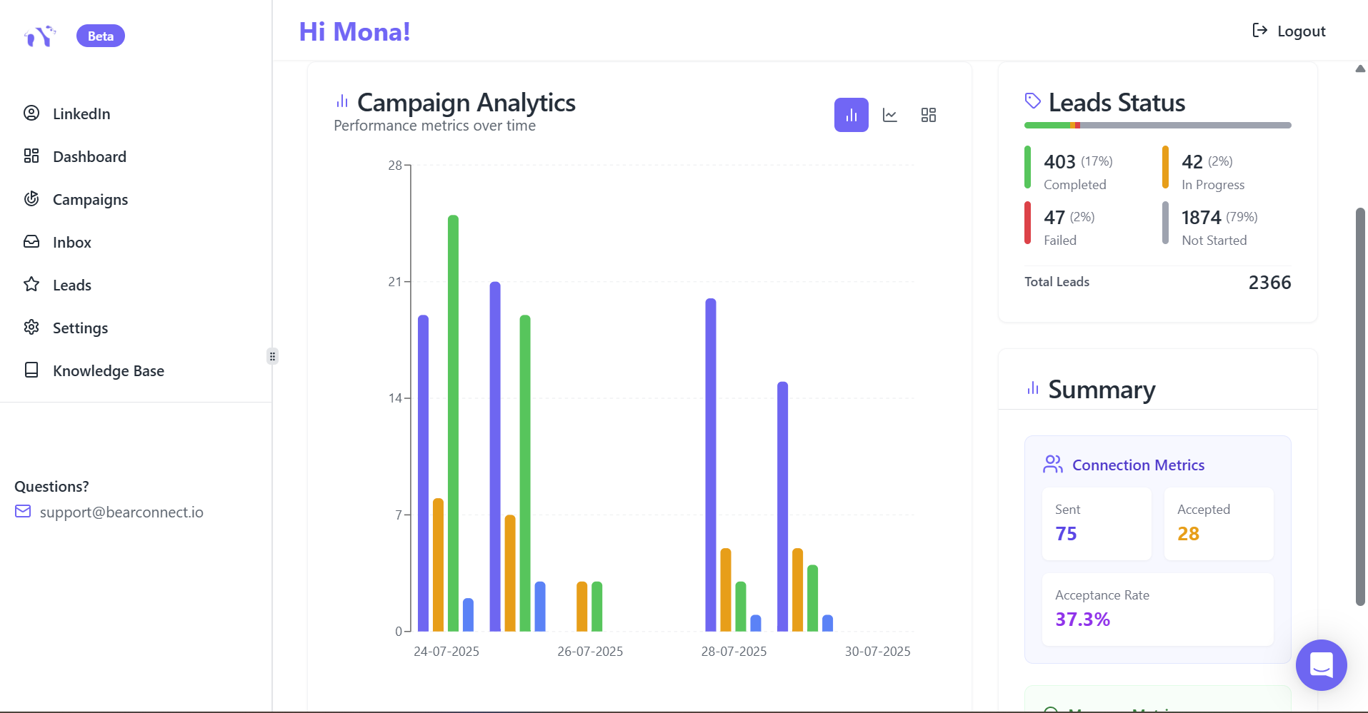 Bearconnect screenshot