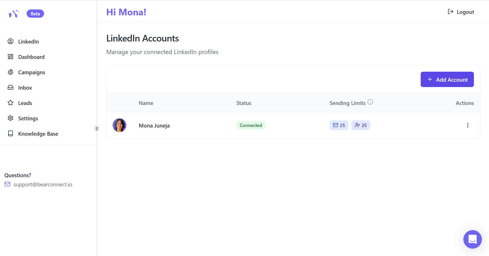 Bearconnect screenshot