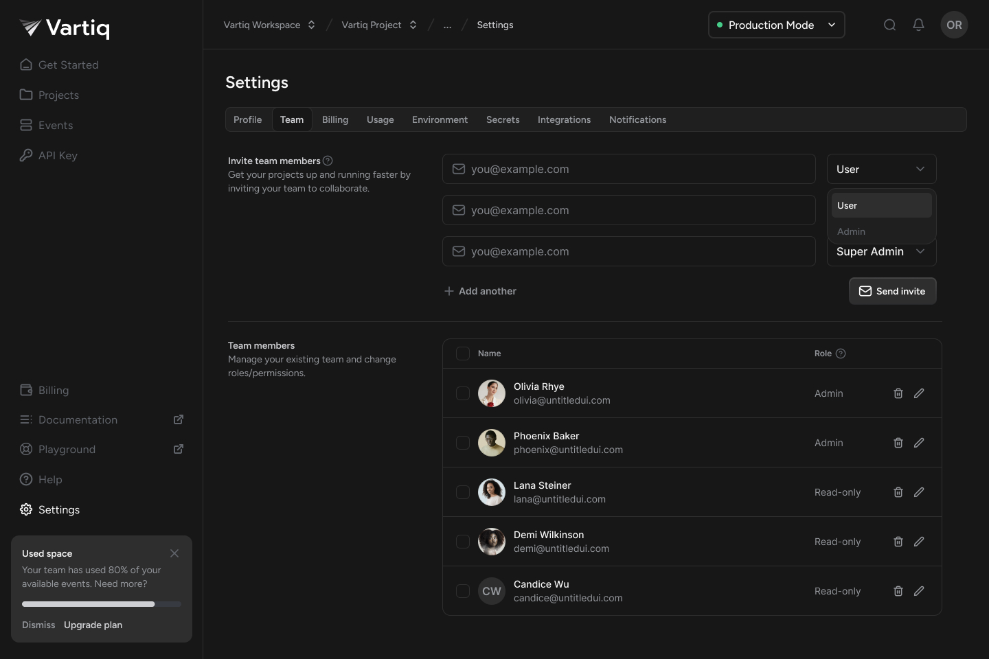 Vartiq screenshot