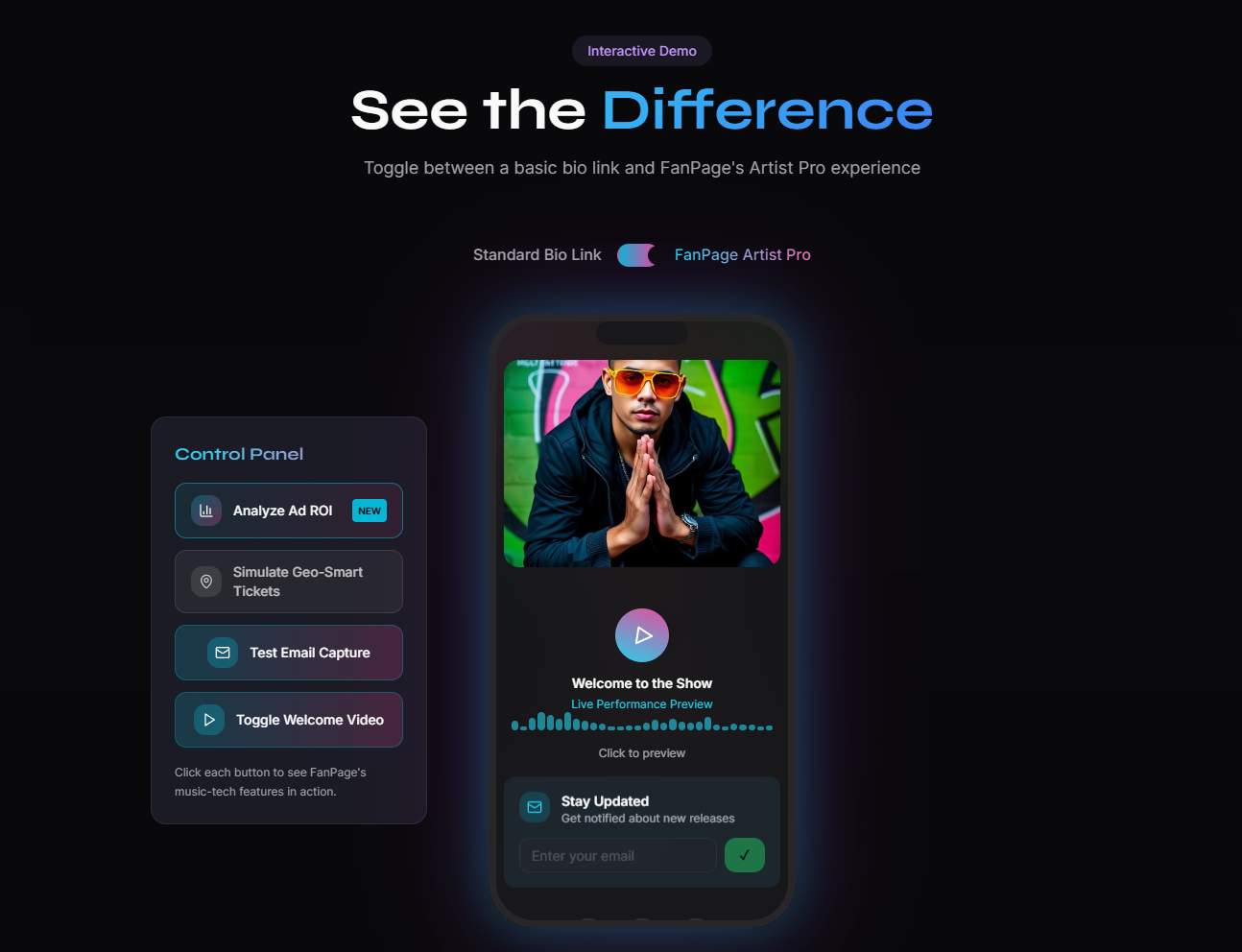 FanPage screenshot