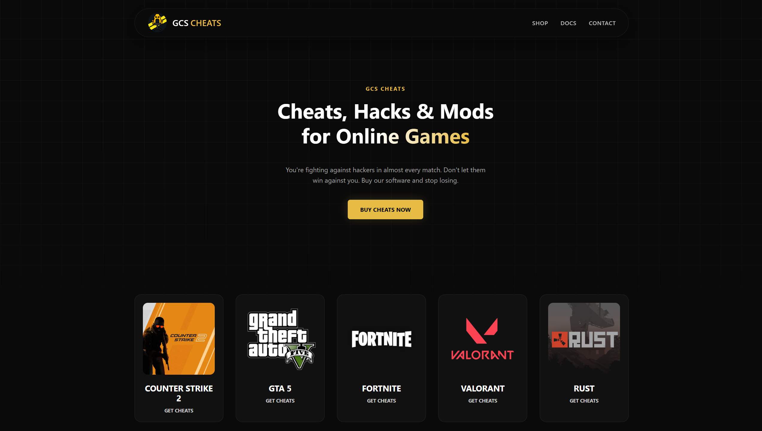 GCS Cheats screenshot