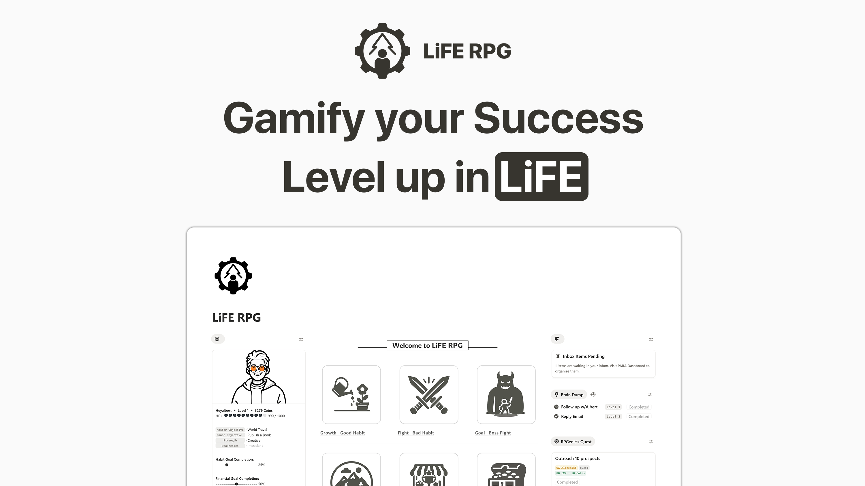 LiFE RPG screenshot