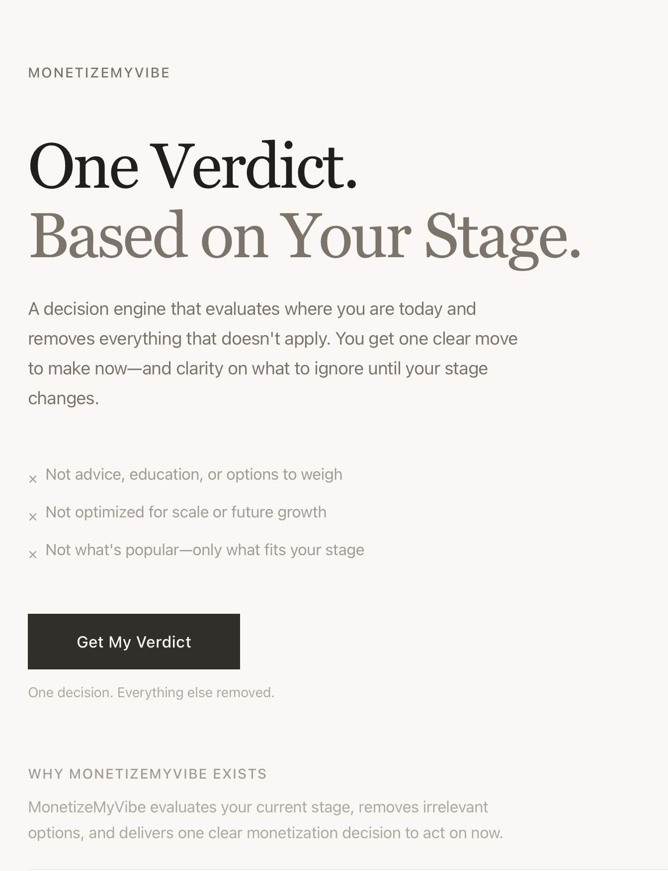 MonetizeMyVibe screenshot