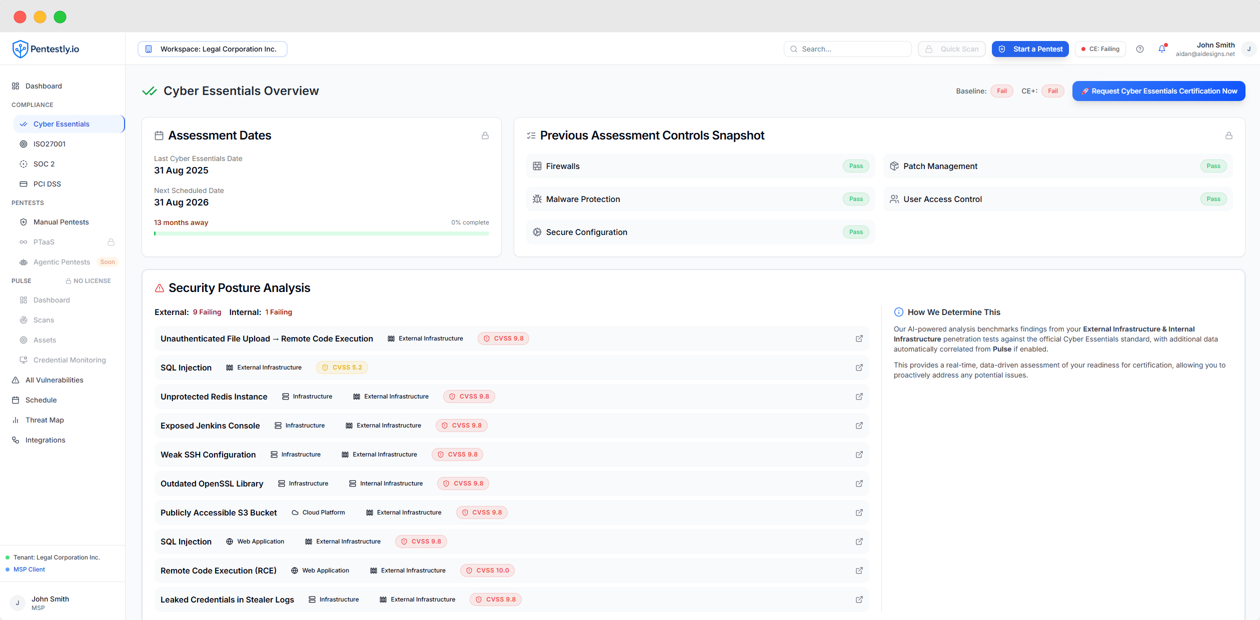 Pentestly.io screenshot