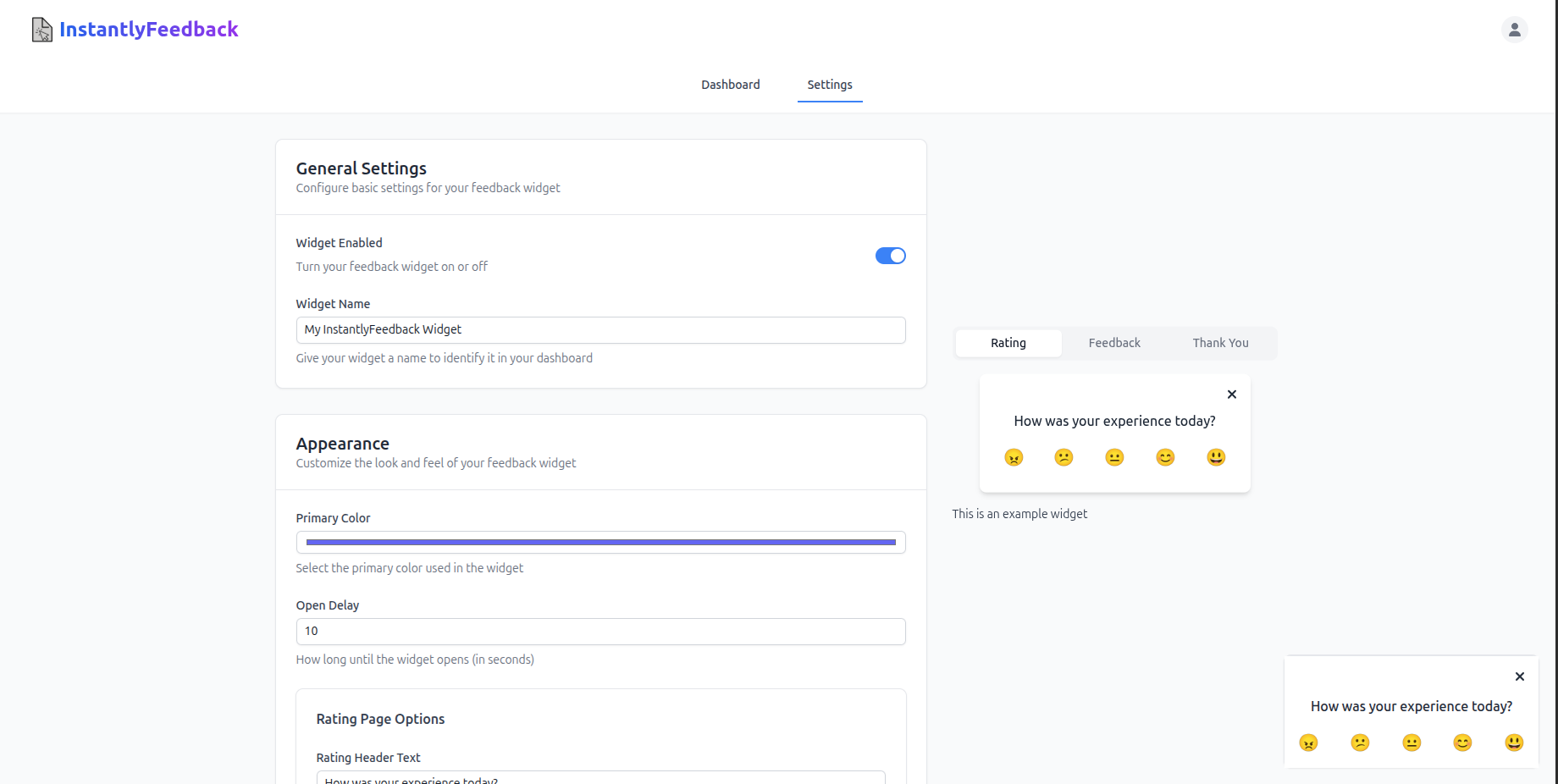 InstantlyFeedback screenshot