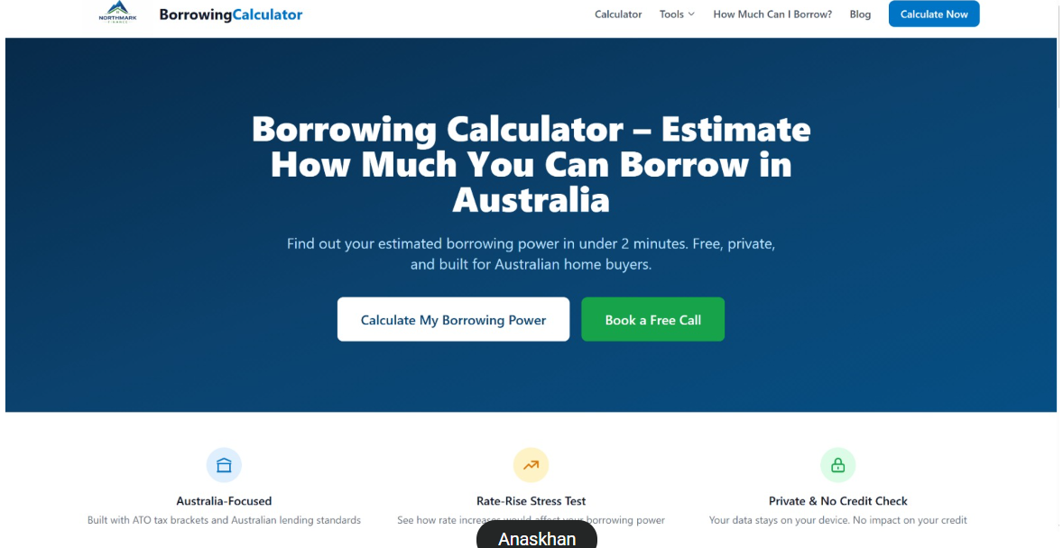 Borrowing Calculator screenshot