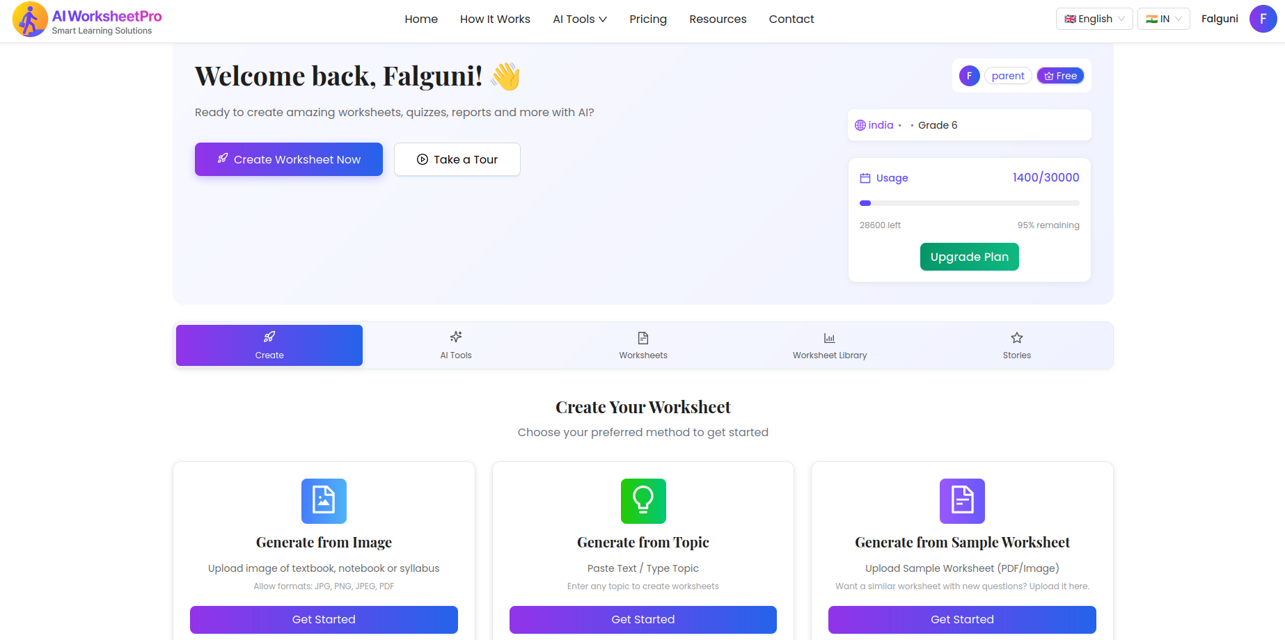 AIWorksheetPro screenshot