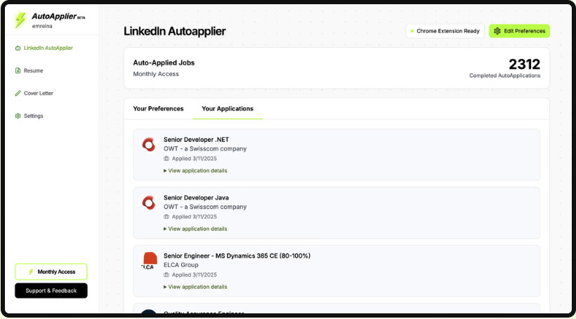 AutoApplier screenshot