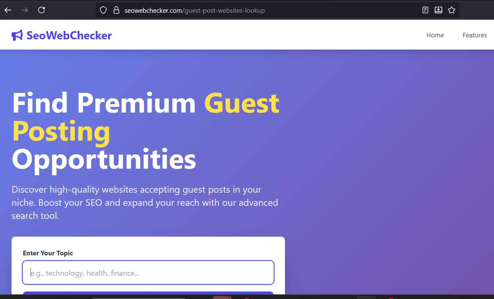 SeoWebChecker screenshot