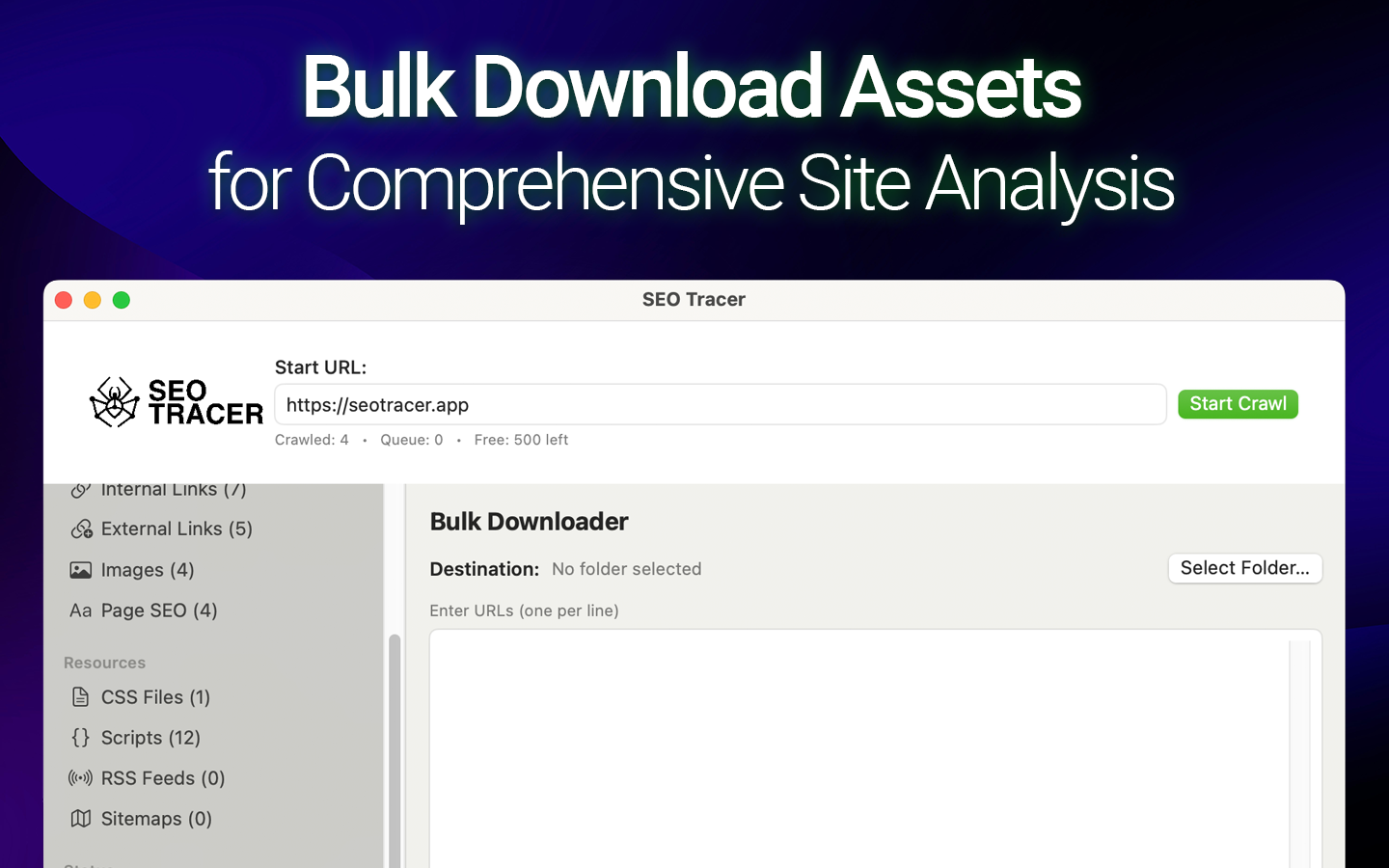 SEO Tracer screenshot