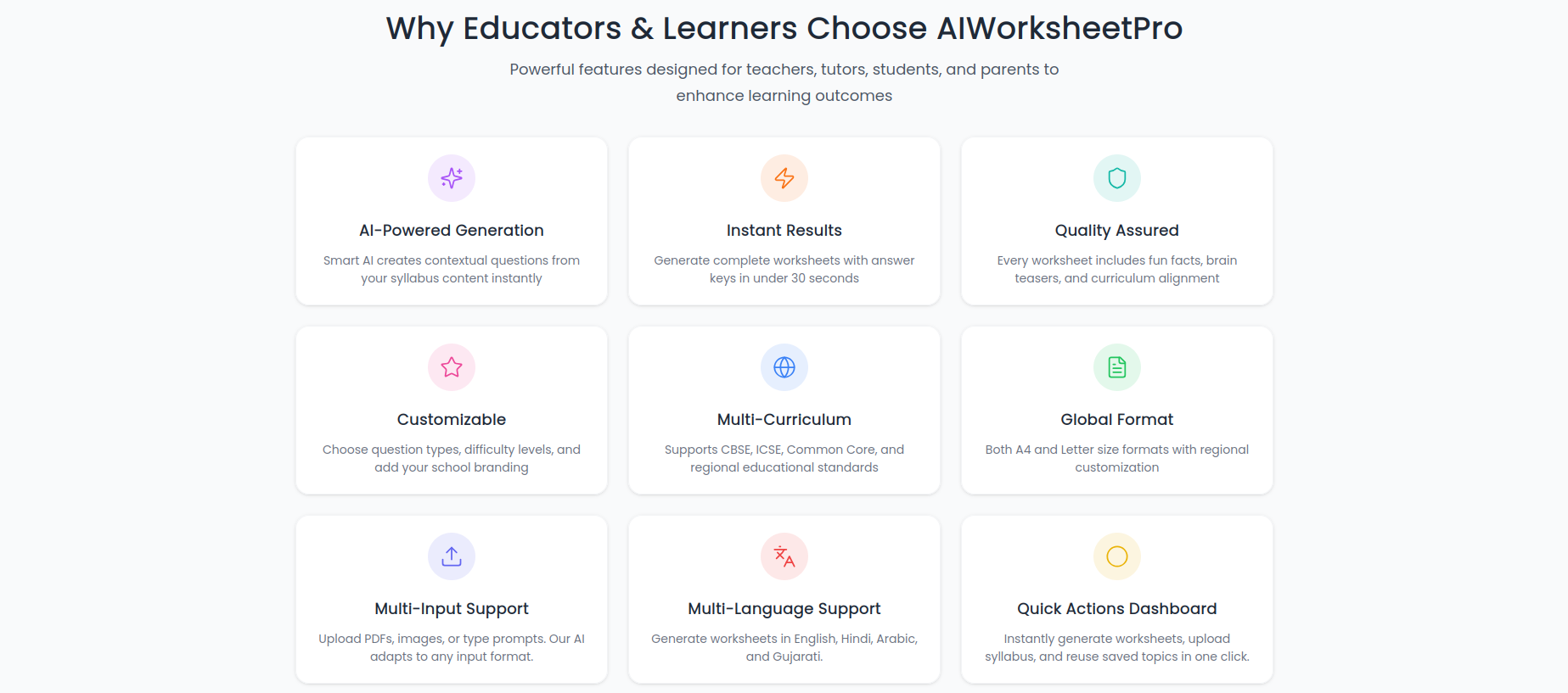 AIWorksheetPro screenshot
